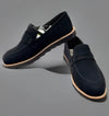 Black Genuine Leather Moccasins for Men - Soft Bottom, Lightweight & Casual With New Style & fashionable buckle